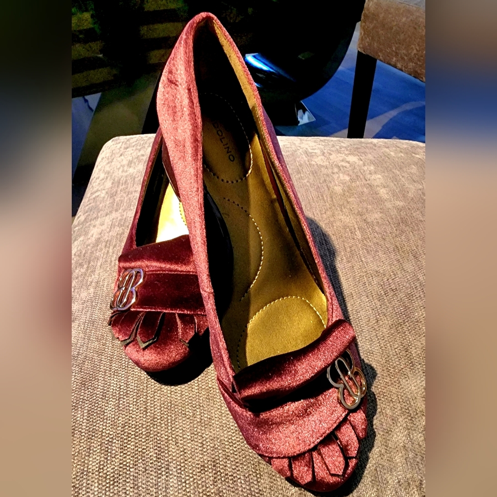 Bandolino velvet think heels 👠